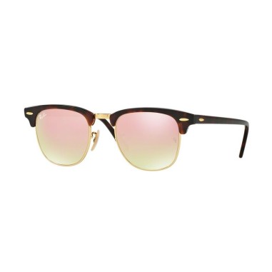 Ray-Ban SHINY RED/HAVANA RB3016 CLUBMASTER-990/7O